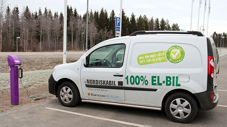 Ladda elbilen på Luleå Energi