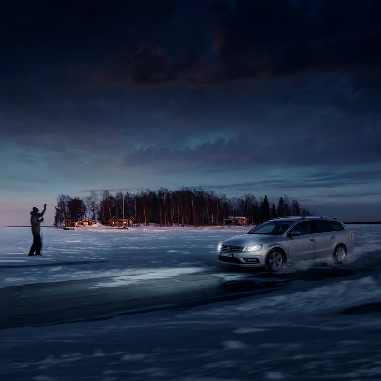 LEAB Car On Ice Road
