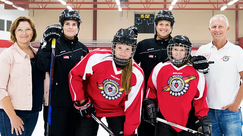 En hockeycamp för tjejer