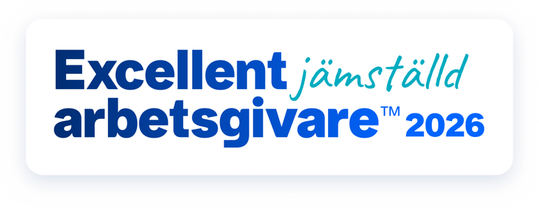 Logga: Excellent jämställd arbetsgivare 2026